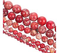 YOPI Bracelet tissé en pierre naturelle empereur - Perles rondes de 4 mm/6 mm/8 mm for accessoires élégants(HYD14-1,6MM(63PCS))