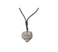 YOPI Collier avec Pendentif tête de Tigre, Arbre de Vie, Sculpture en Obsidienne, Hibou, Bijoux en Cristal Naturel(Tigerhead/silverobsidian)