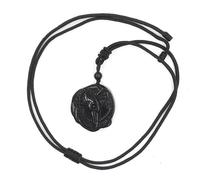 YOPI Collier de corde de sculpture d’animal de renard à neuf queues de tête de tigre d’obsidienne - accessoire artisanal unique(Flyingeagle)