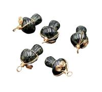 YOPI Lot de 5 pendentifs en Forme de Champignon en Soie, en Cristal d'agate Naturelle, 20 mm, Faits à la Main, for Loisirs créatifs(1SparrowStone)