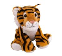 YOPI Peluche Animal réaliste de 23 cm - Panda, Renard ou Tigre Assis de 18 cm, en Peluche for Enfants et collectionneurs(Tiger)
