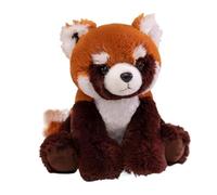 YOPI Peluche Animal réaliste de 23 cm - Panda, Renard ou Tigre Assis de 18 cm, en Peluche for Enfants et collectionneurs(Redpanda)