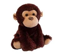 YOPI Peluche Animal réaliste de 23 cm - Panda, Renard ou Tigre Assis de 18 cm, en Peluche for Enfants et collectionneurs(Monkey)