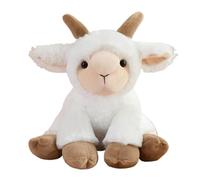 YOPI Peluche Animal réaliste de 23 cm - Panda, Renard ou Tigre Assis de 18 cm, en Peluche for Enfants et collectionneurs(Goat)