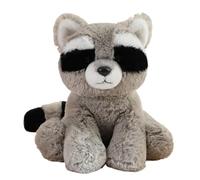 YOPI Peluche Animal réaliste de 23 cm - Panda, Renard ou Tigre Assis de 18 cm, en Peluche for Enfants et collectionneurs(Raccoon)