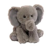 YOPI Peluche Animal réaliste de 23 cm - Panda, Renard ou Tigre Assis de 18 cm, en Peluche for Enfants et collectionneurs(Elephant)