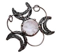 YOPI Pendentif en Cristal de Quartz Blanc Naturel for la Fabrication de Bijoux DIY - Design de Forme Unique.