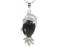 YOPI Pendentif en cristal rose améthyste for petits perroquets - Bijoux d’oiseaux magnifiquement conçus(SnowflakeStone)