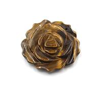 YOPI Pendentif en Pierre Naturelle sculptée en Forme de Rose, à Faire soi-même- Décoration d'intérieur et Cadeaux Uniques(Tiger'sEye)
