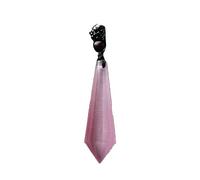 YOPI Pendentif prisme hexagonal en pierre brute œil de chat synthétique, accessoire de chaîne de pull polyvalent et porte-clés(pink)