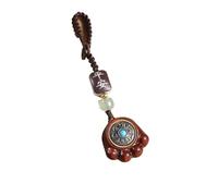 YOPI Porte-clés en bois de santal avec pendentif en bois de rose - Chaîne d'accessoires qui tourne la fortune for la pleine conscience et la relaxation(Rosewood(keychain))