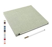 Yopih Album Photo Adhésif avec 40 Pages 10X15 Lin en Tissu Couverture Scrapbooking DIY Photo Album Sauver Bébé Croissance Mariage Voyage Famille Cadeau