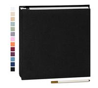 Yopih Album Photo Autocollant 60 Pages Albums Photo DIY 10X15 Albums Photo Souvenirs Couverture en Lin Cadeaux de Mariage Noël Valentin Cadeau d'anniversaire Anniversaire Enfants