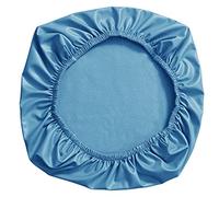 YOPOIY 1 Pièces PU en Cuir Housse de Chaise de Bureau Résistant à l'eau Antidérapante Housse de siège Extensible Imperméable Étanche à l'huile Rotatif Housses de Chaise-Bleu