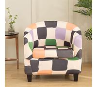 YOPOIY Extensible Housse de Fauteuil Club Détendez-Vous célibataire Fauteuil Housses Fauteuil Rond Tout Compris Couverture de Fauteuil pour comptoir de Bar Salon -B