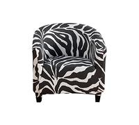 YOPOIY Housse de Fauteuil Club Étirement imprimé à la Mode Fauteuil Housses Protecteur de Meubles de Fauteuil Rond Doux avec Fond élastique pour hôtel -K