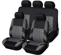 YoQIK Auto Ensembles Housses Siège pour MG ZS/EZS SUV (2017) 2017-2025,Avant Arrière Coussins Couvre Respirant Imperméable Protections Accessoires,Grey-1
