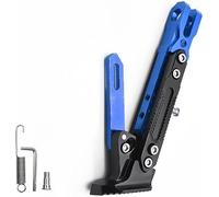 YoQIK Béquilles Latérale Moto pour Africa Twin CRF1000L Adventure Sports,Alliage D'aluminium Réglable Supports Latéraux Pied Stationnement Latéral Universel Accessoires,Blue