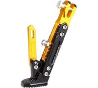 YoQIK Béquilles Latérale Moto pour Aprilia Dorsoduro 750 900 1200 SMV750 SMV1200,Alliage D'aluminium Réglable Supports Latéraux Pied Stationnement Latéral Universel Accessoires,Yellow