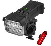 YoQIK Éclairage Cyclisme pour Canyon,Éclairagea Vant+Feu Arrière+Haut-Parleur+Batterie Externe,1200MAh LED Lumière Phare,pour Loisirs Sports