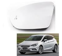 YoQIK Miroir Rétroviseur Rechange Auto pour Opel/Vauxhall Astra K 2015 2016 2017 2018 2019,Remplacement Verre Droite Gauche Glace Chauffant Extérieur Recul Lentille Pièces,Left