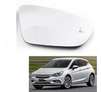 YoQIK Miroir Rétroviseur Rechange Auto pour Opel/Vauxhall Astra K 2015 2016 2017 2018 2019,Remplacement Verre Droite Gauche Glace Chauffant Extérieur Recul Lentille Pièces, Right