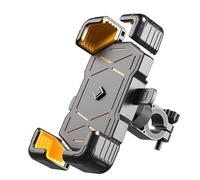 YoQIK Supports Téléphones Moto pour Honda Crf 1000l Africa Twin,Rotatif à 360°Guidon/Rétroviseur Support Rétractable Anti-Branle Accessoires Portables Smartphone,Yellow-A