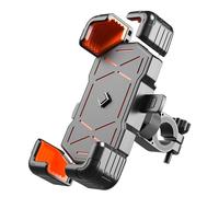YoQIK Supports Téléphones Moto pour Suzuki Impulse 2008 2009 2010 2011,Rotatif à 360°Guidon/Rétroviseur Support Rétractable Anti-Branle Accessoires Portables Smartphone,Red-A