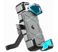 YoQIK Supports Téléphones Moto pour Suzuki Impulse 2008 2009 2010 2011,Rotatif à 360°Guidon/Rétroviseur Support Rétractable Anti-Branle Accessoires Portables Smartphone,Blue-B