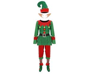 Yorajuy Costume d'aide du Père Noël pour enfants - Tenue de fête festive pour bal masqué, Noël, cosplay, déguisement de Père Noël | pour bal masqué, fête, événements, théâtre, carnaval