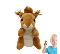 Yorajuy Marionnettes d'animaux pour, marionnettes d'animaux en Peluche,Marionnettes animales révélatrices de rôles - Marionnette à Main pour, Jouet en Peluche écureuil pour Tout-Petit, pour