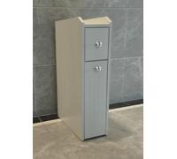 Yorbay Armoire étroite sur pied avec tiroirs : blanche, meuble d'appoint pour salon, cuisine, salle de bain, salle à manger - Armoire de rangement étagère pour petits espaces