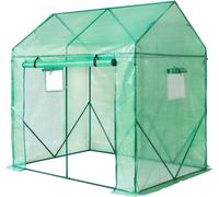 Yorbay Serre en film plastique 2x2x1.4m Serre à tomates précoce Tente en film plastique Vert réutilisable