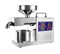 YORCME Extracteur d'Huile Électrique, Machine à Presser à Froid/Chaud 40-300°C, Contrôle Intelligent de Température, pour Huile Saine et Pure,pour la Maison et Le Commerce