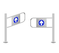 YORCME Porte D'EntréE Battante Tourniquet De SéCurité Kit Porte Battante Sécurisée - Fermeture Automatique à Ressort pour Entrées/Sorties Piétonnes 190x100cm