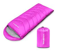Yordawn Sac De Couchage Adulte Enfant, Sac de Couchage Compact de Camping et Randonnée 3-4 Saisons Hiver l'été Sleeping Bag Leger Imperméable pour Interieur Extérieur