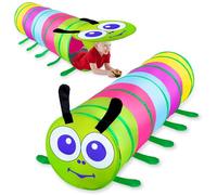 YORFULL Tunnel Enfant, Colorée Tente pour Enfant Parcours Motricité Bébé 1 2 3 Ans, Multifonctionnelle Tunnel Jeu Enfants à intérieur et à extérieur, Tunnel Pliant pour Bébés