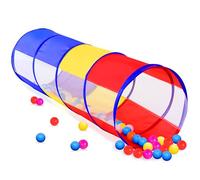 YORFULL Tunnel pour Enfant, Colorée Tente pour Enfant Parcours Motricité Bébé 1 2 3 Ans, Multifonctionnelle Tunnel de Jeu pour Enfant à intérieur et à extérieur, Tunnel Pliant pour Bébés