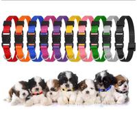 Yorgewd Lot de 10 colliers réglables en nylon doux pour petits chiens et chats