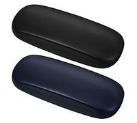 Yorgewd Lot de 2 grands étuis à lunettes rigides portables pour lunettes et lunettes de soleil