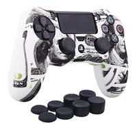 Yorha Coque de Protection en Silicone pour Manette PS4/slim/Pro x 1 (Dollar américain) avec 8 Embouts Pro