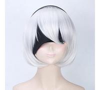 Yorha No.2 Type B 2byorh 2a 9s 2b Wig Cosplay Costume Nier:automata Short BOBO Heat Resistant Hair Wigs