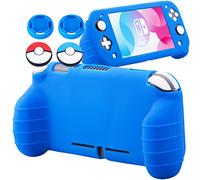 YoRHa Poignée Grip Housse Coque de Protection en Caoutchouc de Silicone Souple Cover Skin (Bleu) x 1 pour Switch Lite [9.2019 Slim Model]