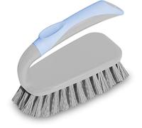 York Bacteria Stop Brosse à Récurer Antibactérienne de Nettoyage Ergonomique avec Zinc Poignée Antidérapante pour Joints et Surfaces Difficiles Hygiène Salle de Bain 8 x 16 x 11 cm
