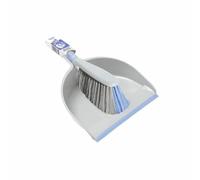 York Bacteria Stop Ensemble Pelle et Balayette a Main avec Microparticules d Argent Antibacterien Kit Nettoyage Table Poussiere Balayette de Bureau Cuisine Maison Poils Souples Gris Bleu