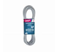 York Corde à Linge de Camping Portable 20m avec Câble Interne en Acier Fil à Linge Robuste et Résistant aux Intempéries Idéal pour Voyage Extérieur Jardin Buanderie et Salle de Bain Étendoir