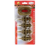 York Method Lot de 4 mangeoires + Forme, 30g, 40g, 50g, 60g + Form
