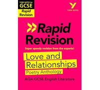 York Notes RAPID AQA GCSE – Guide de révision Love and Relationships (pour examens 2026, 2027)