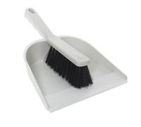 York Pelle et Balayette Ensemble de Balayage avec Pelle et Brosse à Main en Matériaux Recyclés Kit de Nettoyage Écologique Pelle et Balayette Gris pour Poussière et Saleté Ramasse-Poussière Robuste