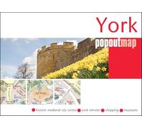 York Popout Map: Pocket size, pop up city map of York